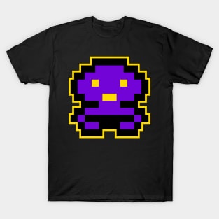 Purple Alien Cutes Gaming 8 Bit T-Shirt